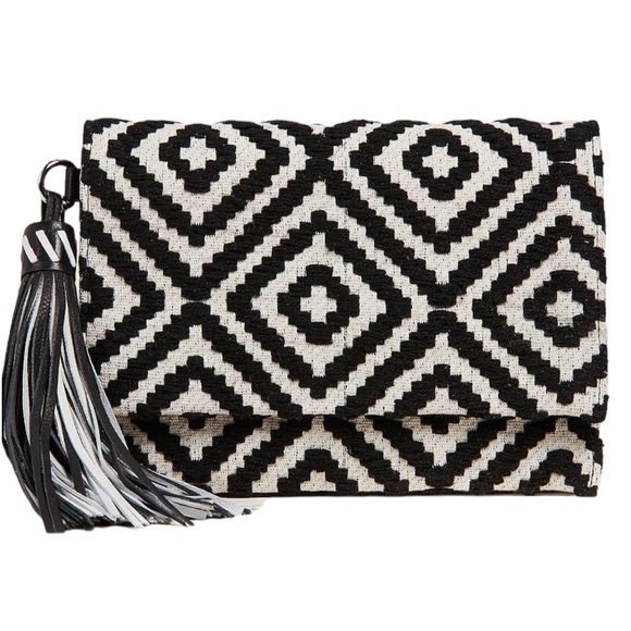 Rebecca Minkoff Handbags - 🔥REBECCA MINKOFF CLUTCH WITH LEATHER TASSEL AND HANDLE NWOT